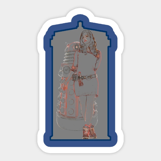 Clara Oswald Asylum of the Daleks Sticker by MAgostino